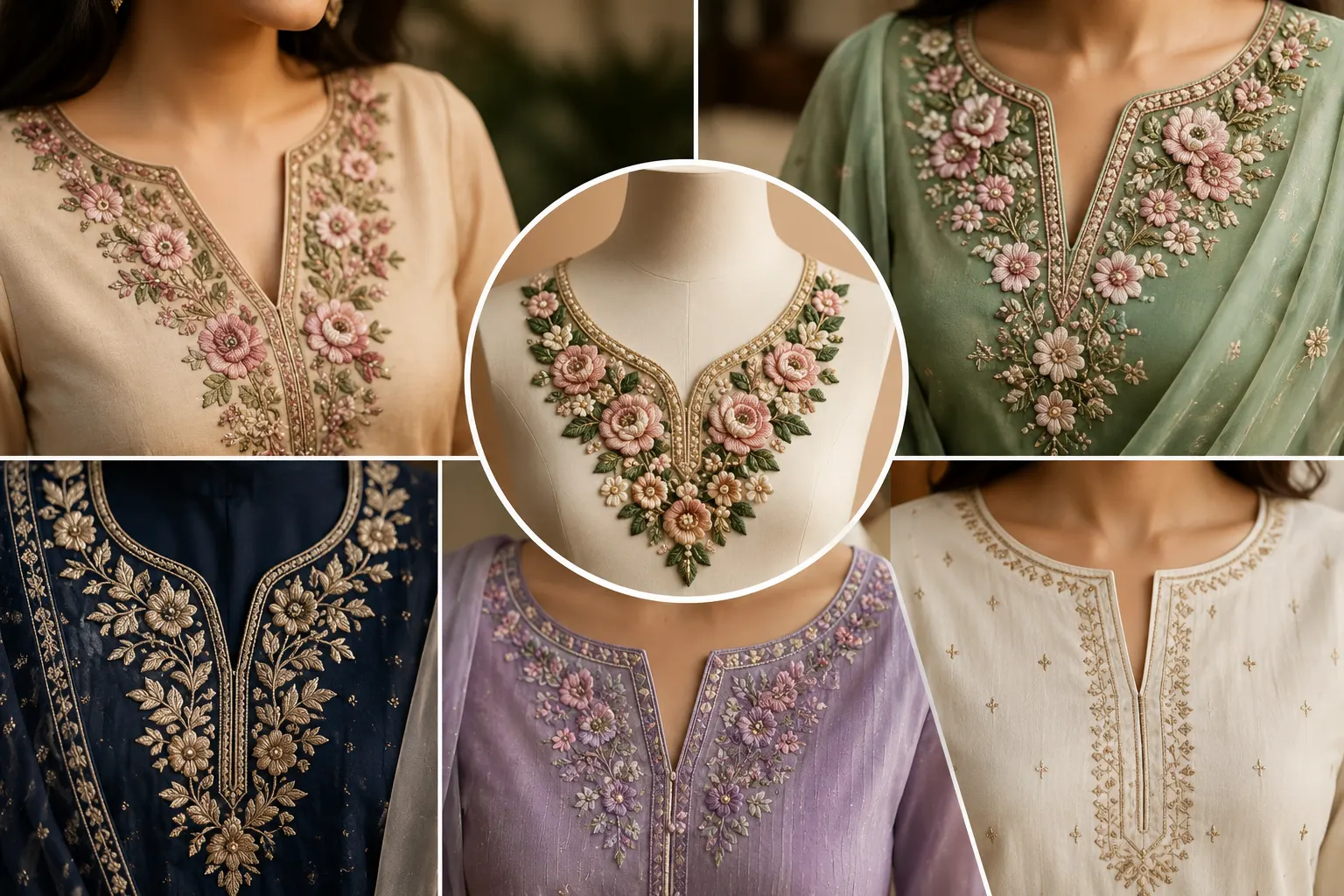 Latest Neck Embroidery Trends Shaping Women’s Fashion